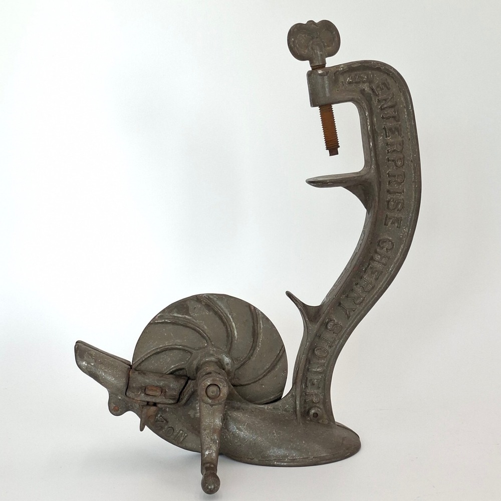 Antique Enterprise Cherry Stoner No 2 Cast Iron Pitter Pat 1877 Phila Primitive